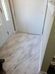 new flooring in entryway