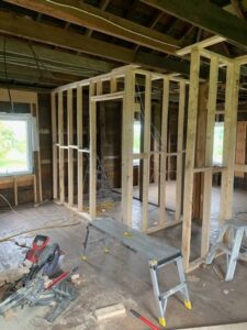 Framing Century Home Trenton