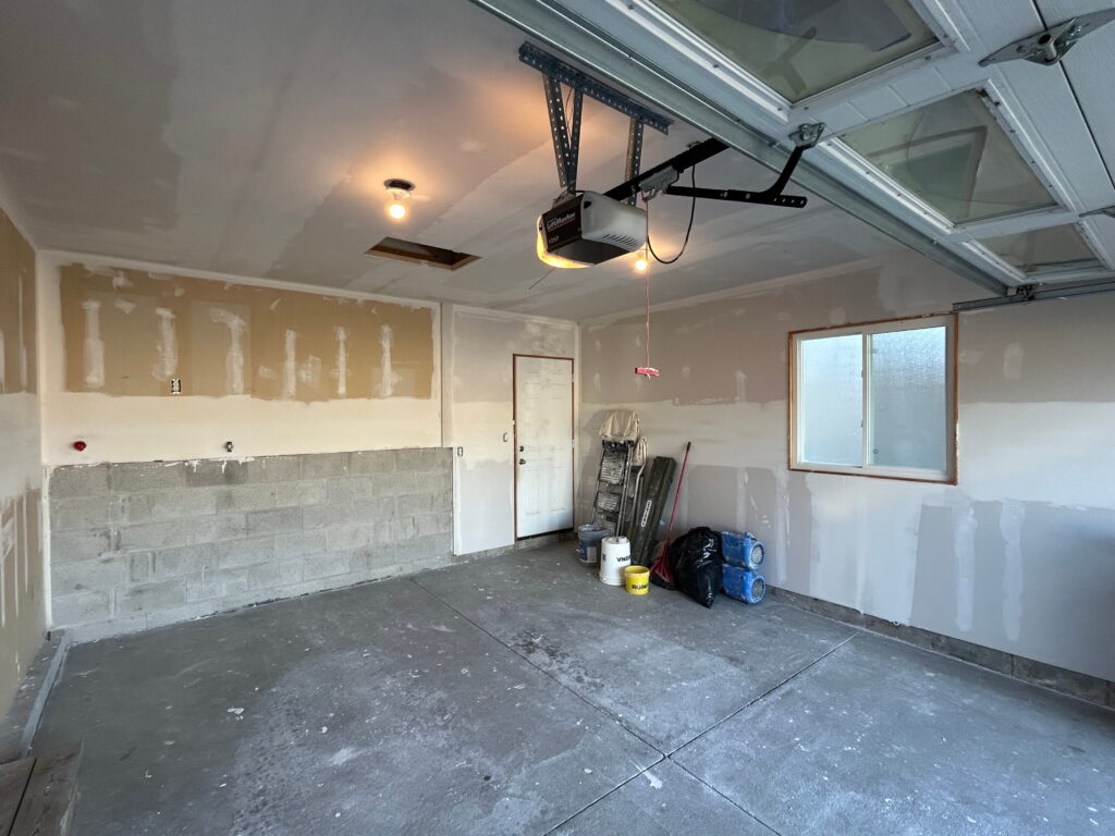 Garage Drywall, Tape and Mud, Interior Renovation in Quinte West